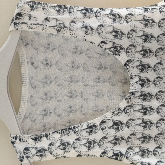 CLEARANCE!!! Zadig & Voltaire ZV Linen Tank With Skull - Picture 2 of 13